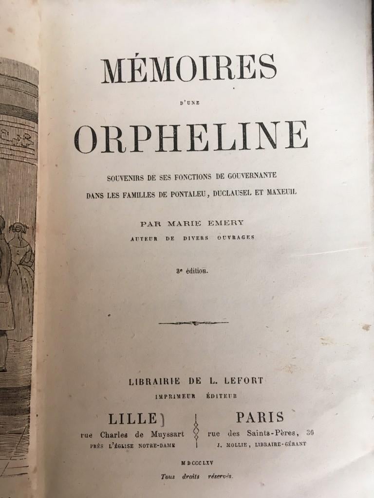 Memoire d'une orpheline - Marie Emery, Ophalen of Verzenden