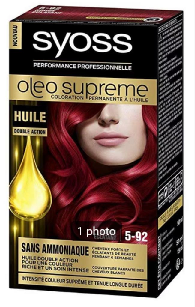 Syoss Oleo intense 5-92 Rouge éclatant NEUF !, Enlèvement ou Envoi, Neuf, Soin des cheveux ou Soin réparateur des cheveux