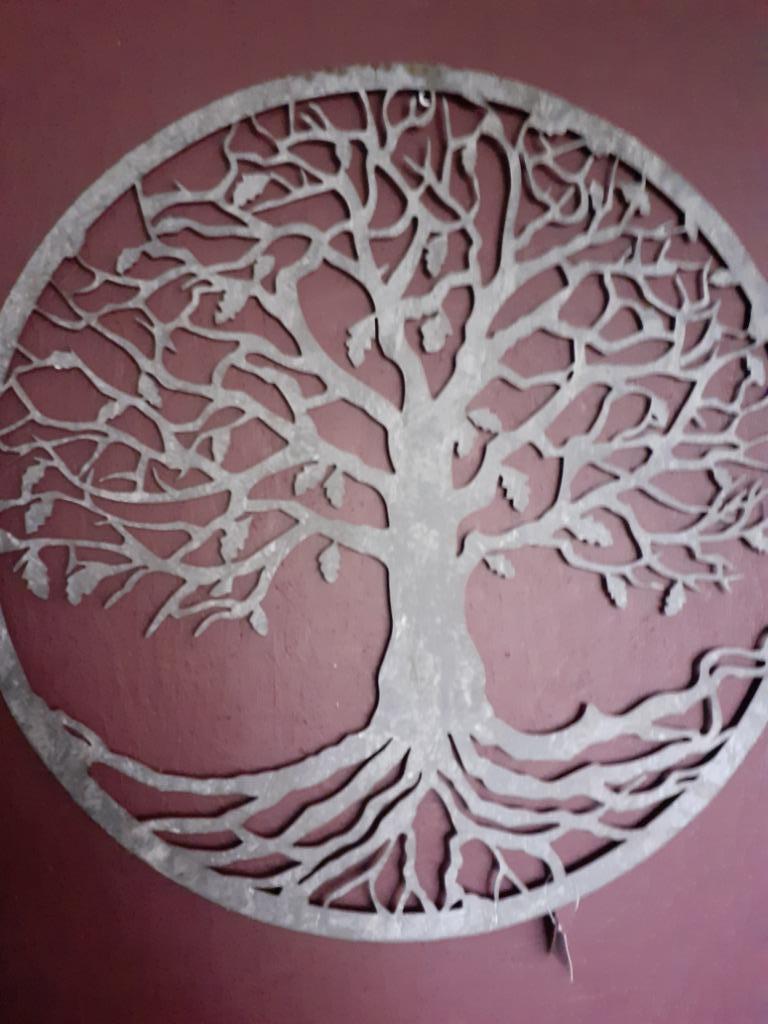 SMEEIJZEREN LEVENSBOOM (diameter 80 cm), Tuin en Terras, Tuinwanddecoratie, Ophalen of Verzenden, Nieuw