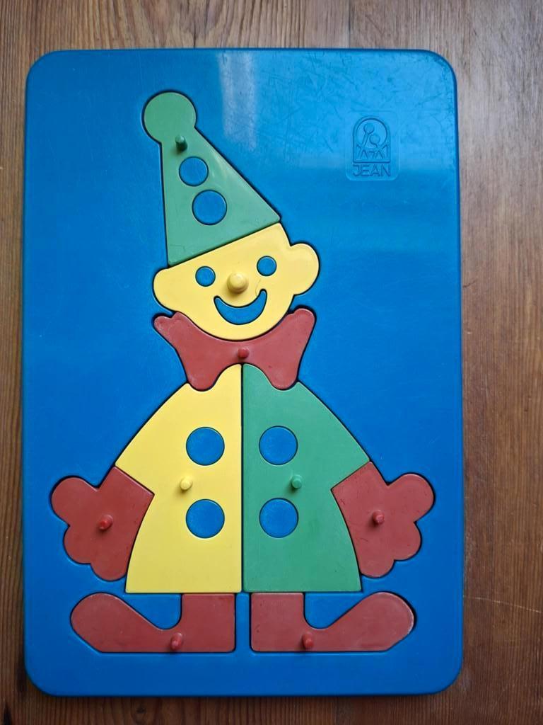 plastieke puzzel clown, Enlèvement ou Envoi, Moins de 10 pièces, Utilisé, 6 mois à 2 ans