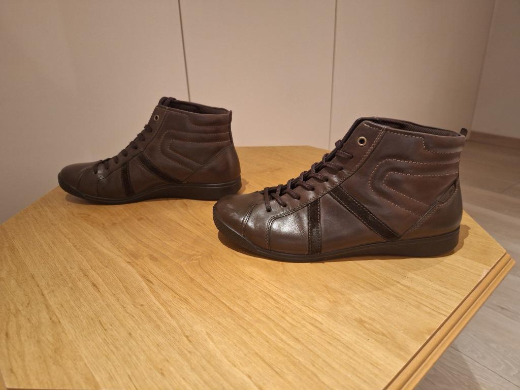 Comfortschoenen met veters, merk Ecco, maat 38, bruin, Ecco, Bruin, Overige typen, Ophalen of Verzenden