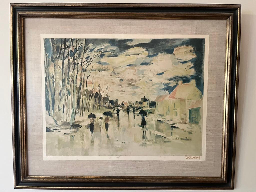 Litho 'Herfst' Albert Saverys, Ophalen of Verzenden