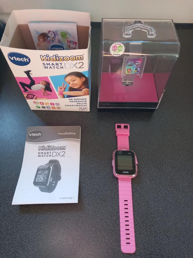 Smartwatch DX2 Vtech + DigiGo Vtech, Ophalen of Verzenden, Gebruikt, Roze, Meisje
