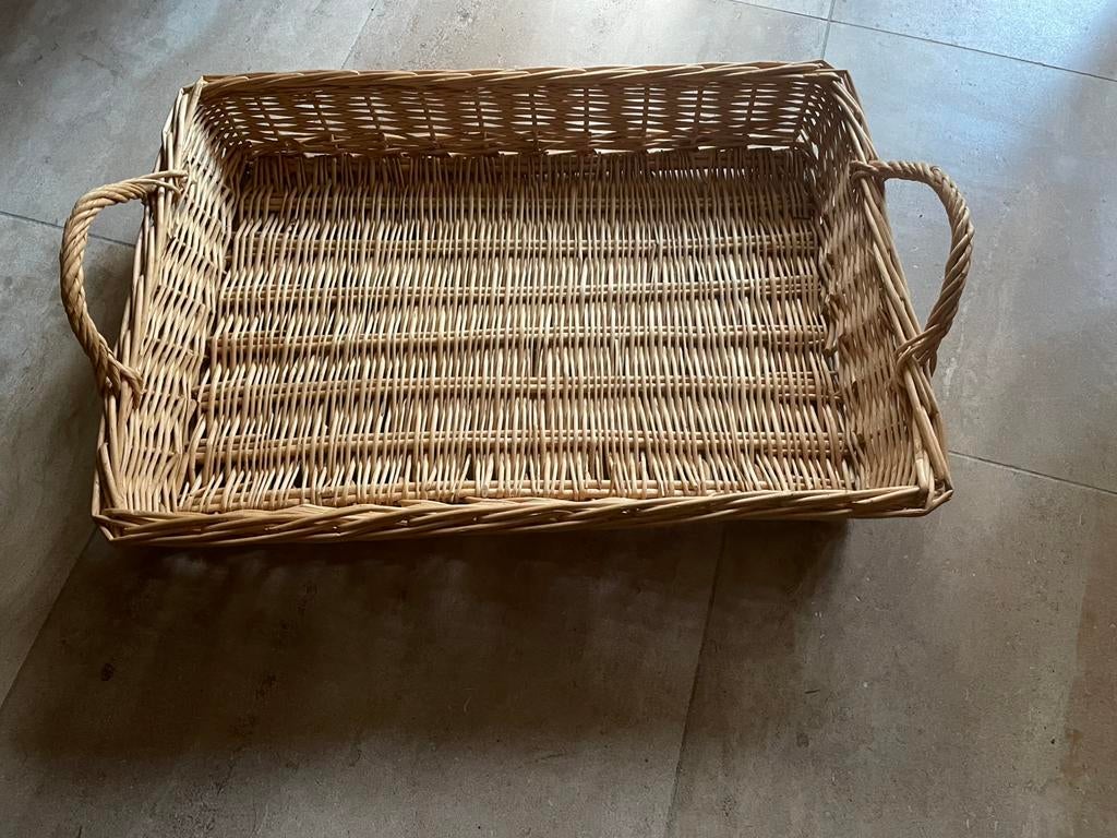 Riet, Huis en Inrichting, Woonaccessoires | Dienbladen, Ophalen, Zo goed als nieuw