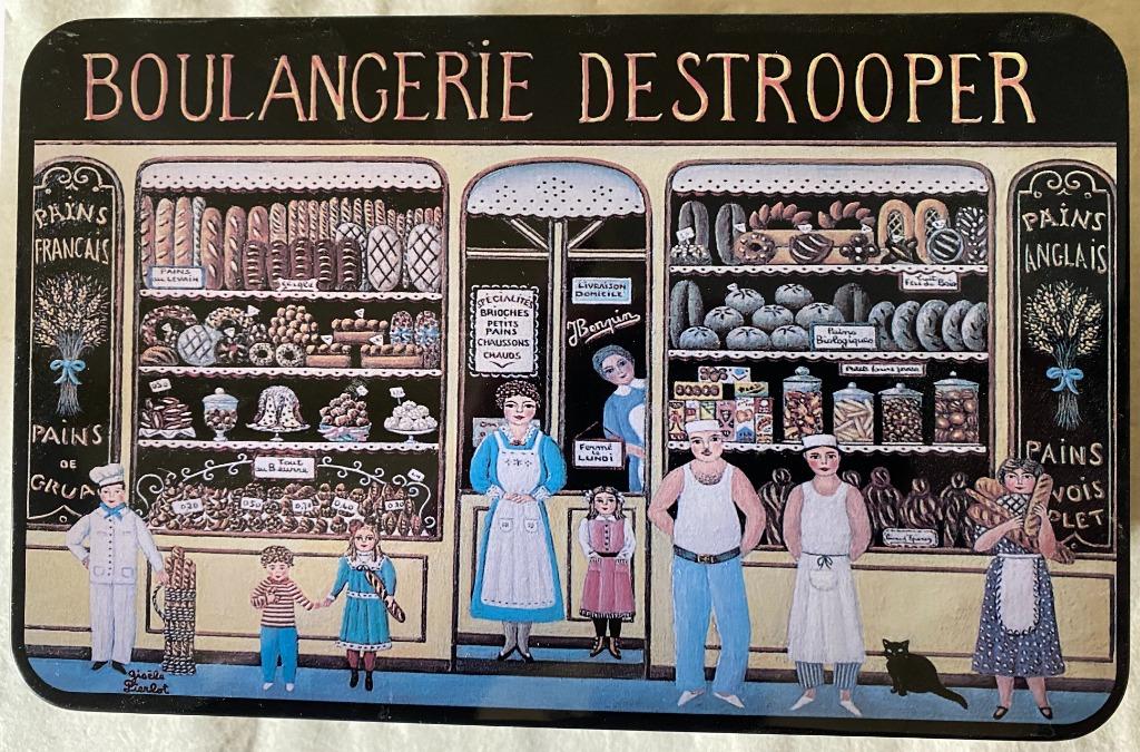Boîte métal "Boulangerie Destroper", Enlèvement ou Envoi, Comme neuf, Biscuits, Autres marques