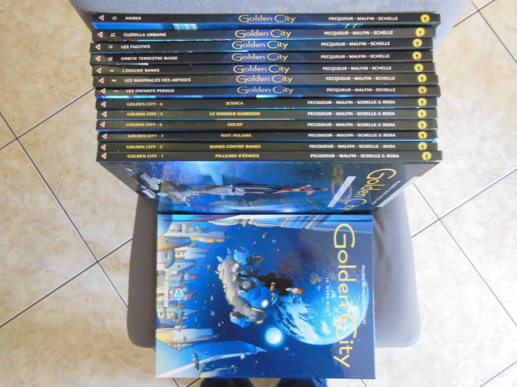 Lot BD Golden City 1 à 14, Enlèvement ou Envoi, Utilisé