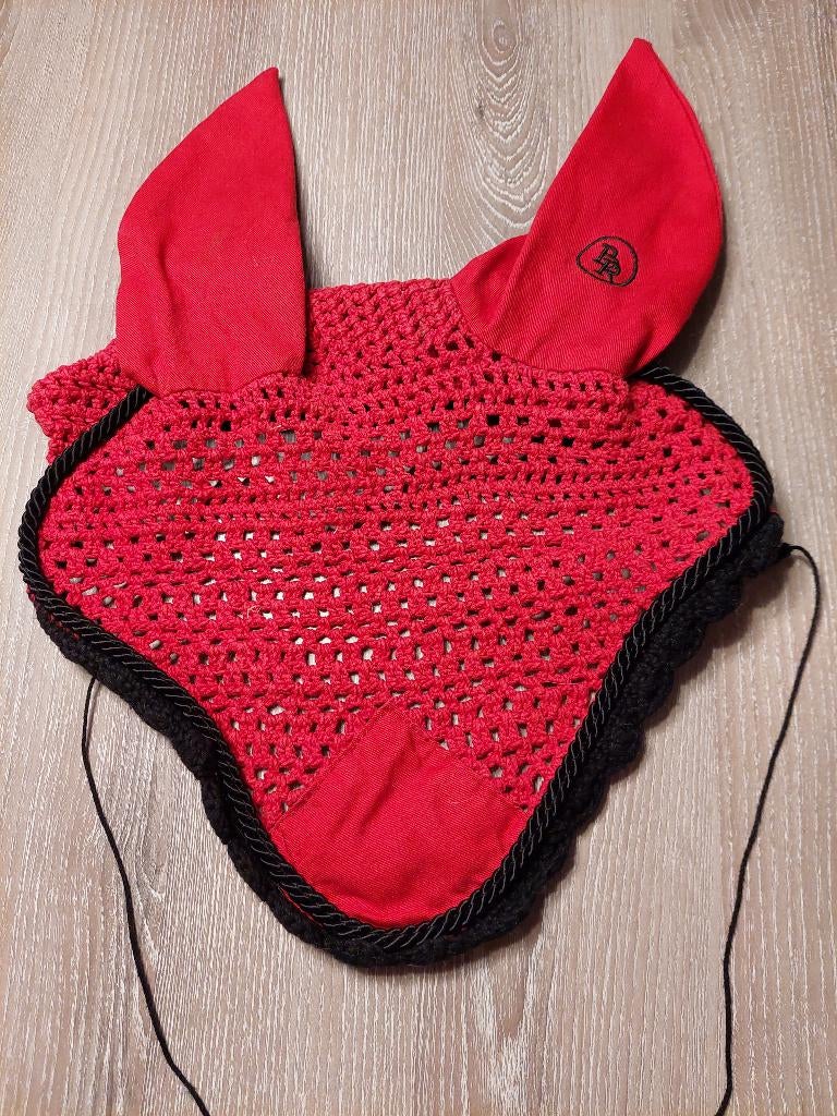 Bonnet cheval anti-mouches-BR orange, Animaux & Accessoires, Enlèvement, Comme neuf