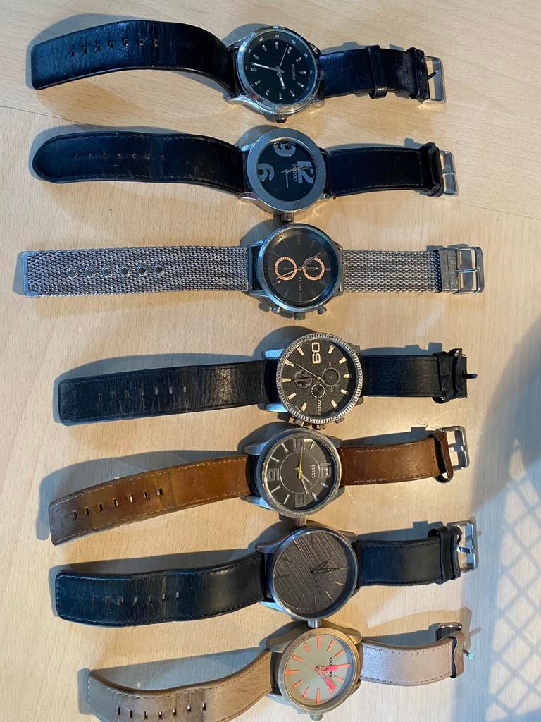 Lot de 7 montres Oozoo, Ophalen of Verzenden, Zo goed als nieuw