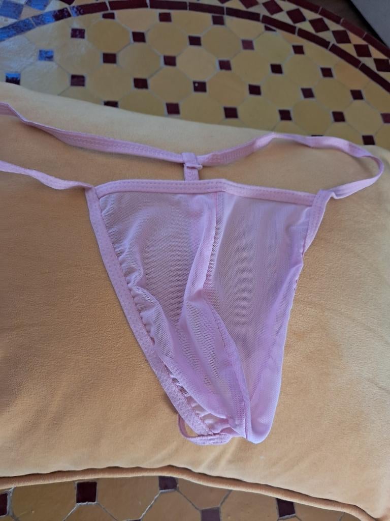 Superbe String Rose Clair pour Homme Sexy Taille Unique, Enlèvement, Rose