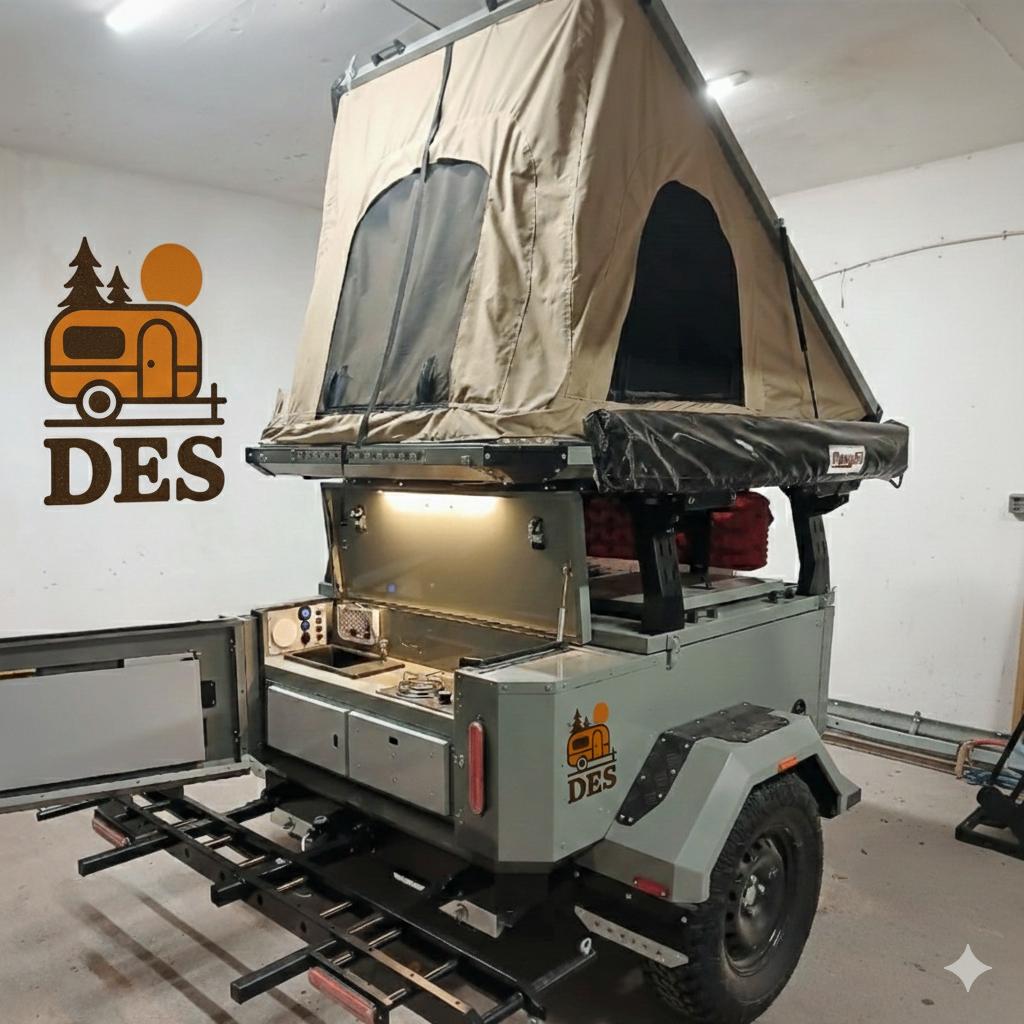 ⚡Off-Road Tenttrailer | DakTent | Vouwwagen 🔥⚡, Caravanes & Camping, Caravanes pliantes, Autres marques, jusqu'à 3, Gris, Enlèvement ou Envoi