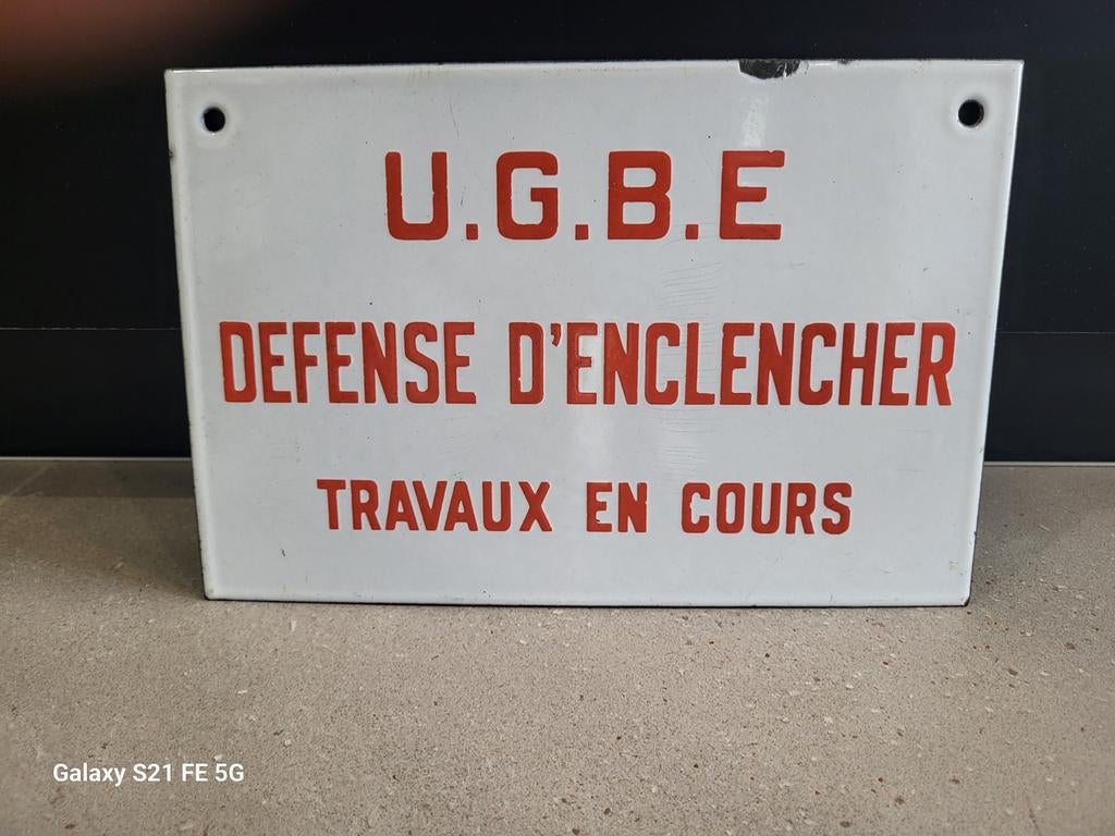 Plaque Émaillée, Enlèvement ou Envoi