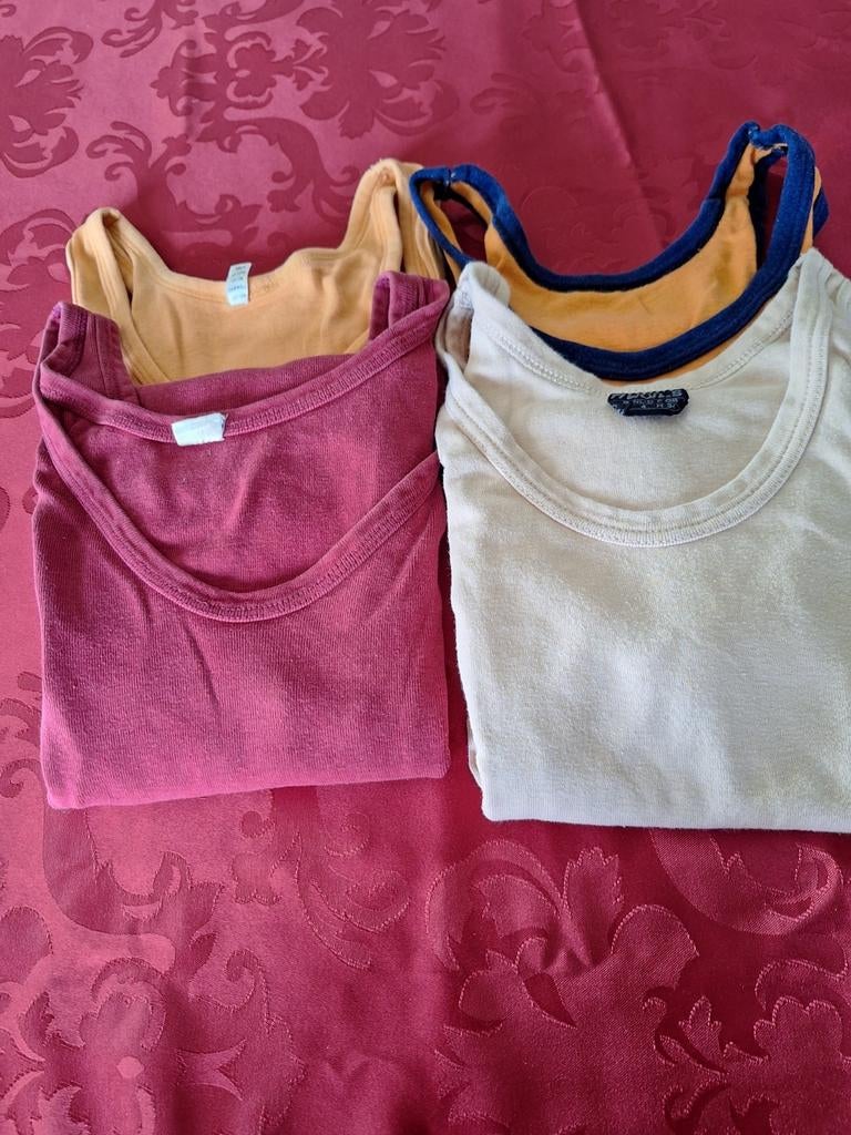 4 debardeurs hommes, sans manches,  taille M et L, Autres couleurs, Enlèvement, Avion,  Dulcia, Taille 52/54 (L)