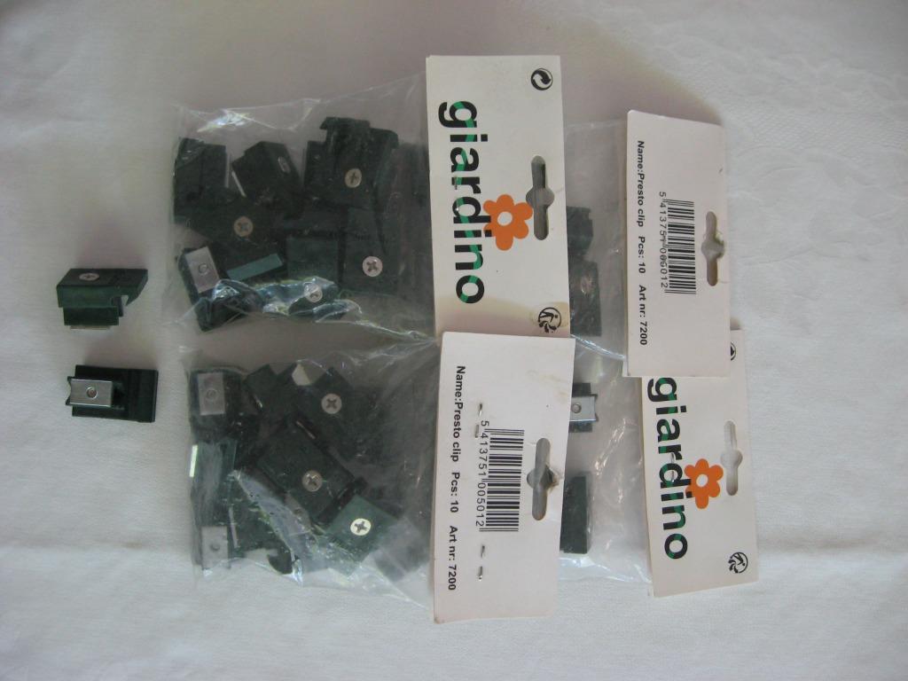 42 Giardino Presto clips om afrastering op palen te bevestig, Ophalen of Verzenden, Nieuw, Kunststof, Overige typen