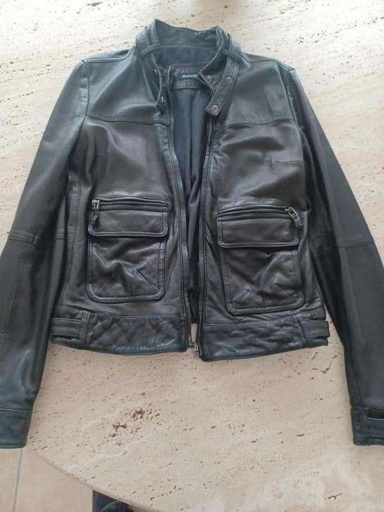 Lederen vest dames M, Ophalen of Verzenden, Zo goed als nieuw, Maat 38/40 (M)