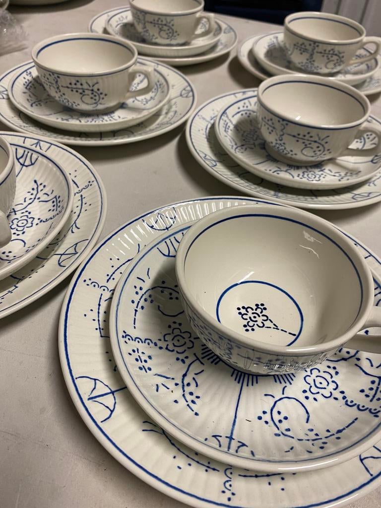 Tasses Boch Copenhague, Ophalen of Verzenden, Zo goed als nieuw, Kop(pen) en/of Schotel(s)