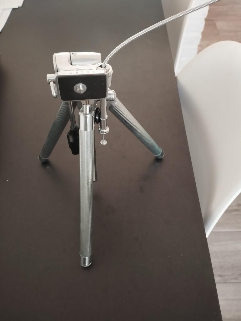 Fotostatief Tripod Lucky met opbergtas, Audio, Tv en Foto, Fotografie | Statieven en Balhoofden, Ophalen of Verzenden, Gebruikt
