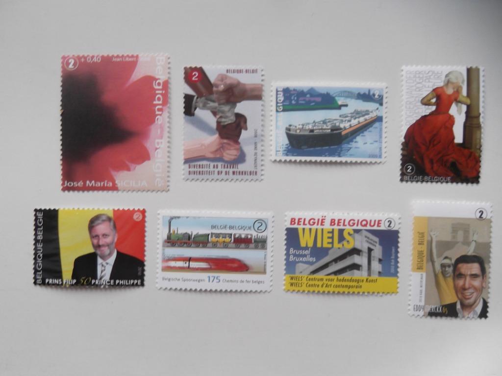 8x BE waarde 2 - valeur 2, Postzegels en Munten, Ophalen of Verzenden, Postfris, Frankeerzegel, Overig