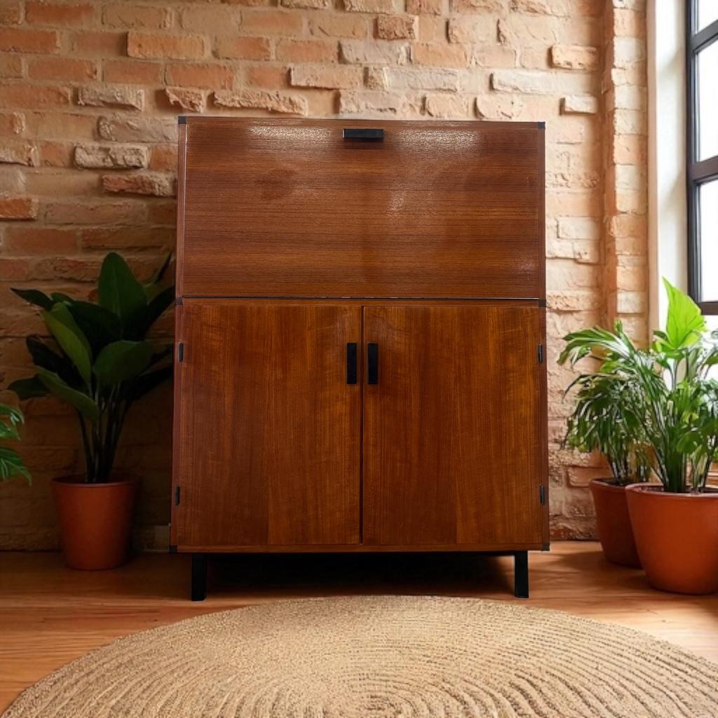 Armoire vintage/secrétaire/meuble de bar PASTOE sur mesure, Enlèvement ou Envoi, Armoire