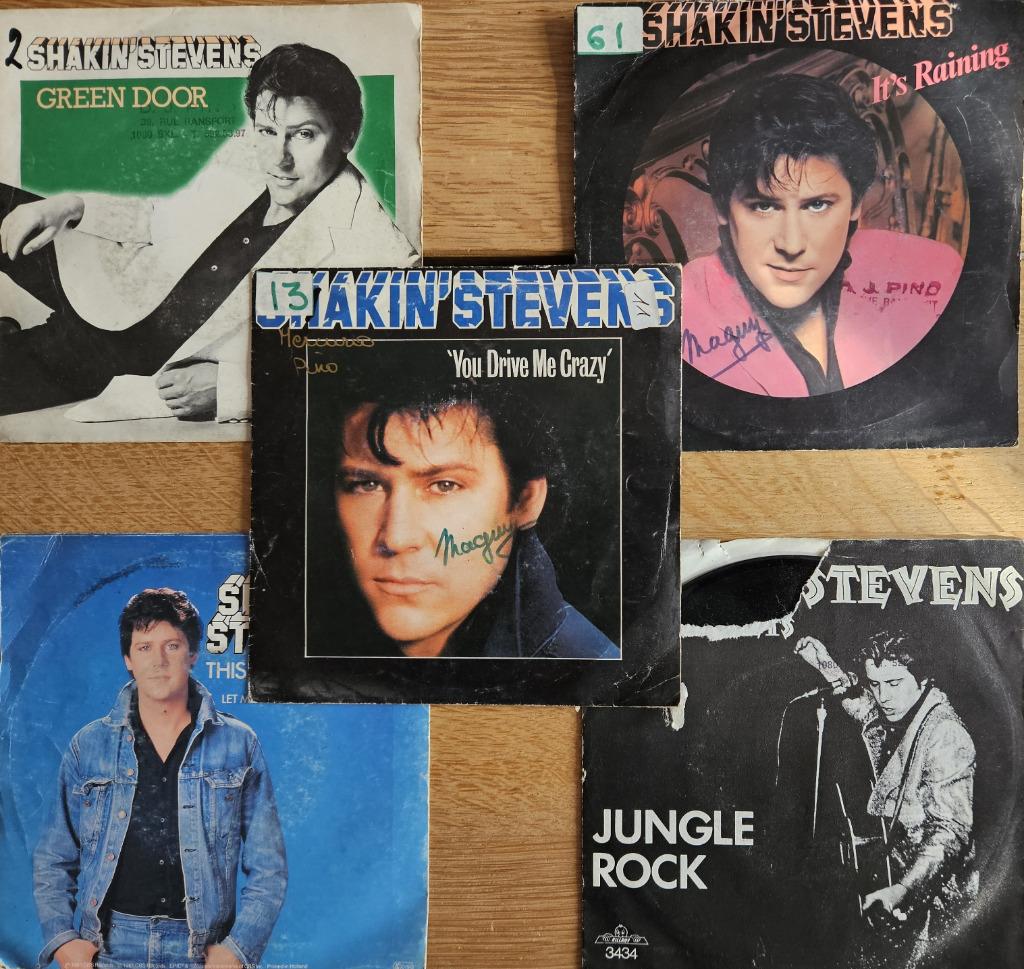 À VENDRE : LOT DE 45 TOURS VINYLES DE « SHAKIN’ STEVENS », Ophalen, Gebruikt, Single