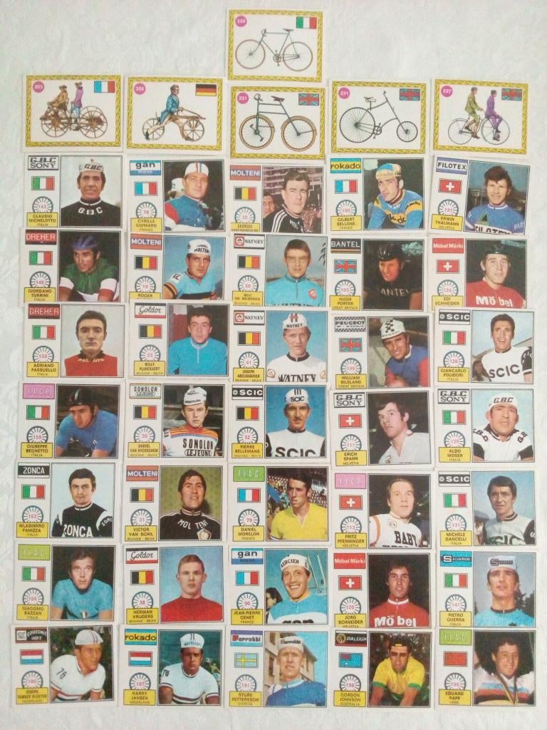Panini, Sprint 72', cyclistes, coureurs, Enlèvement, Comme neuf, Plusieurs images