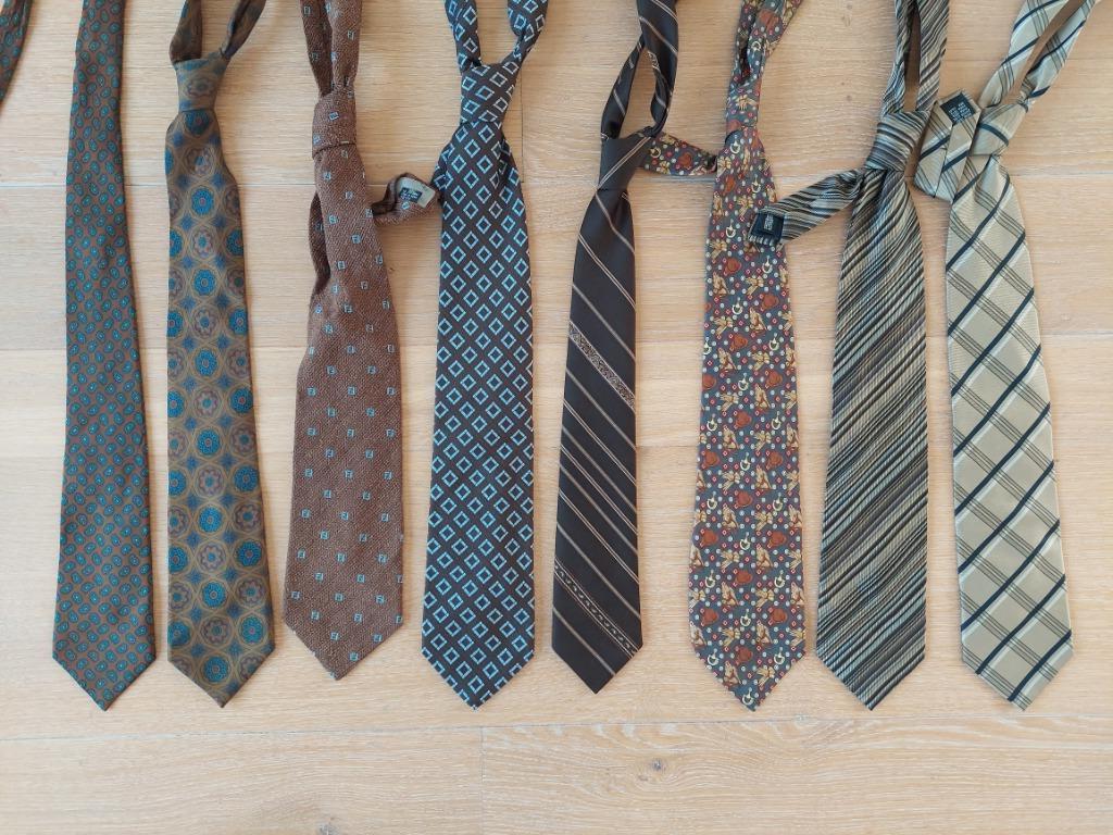 Assortiment bruine stropdassen - Westbury, Lawrence B, St. G, Bruin, Ophalen of Verzenden, Westbury, Met patroon