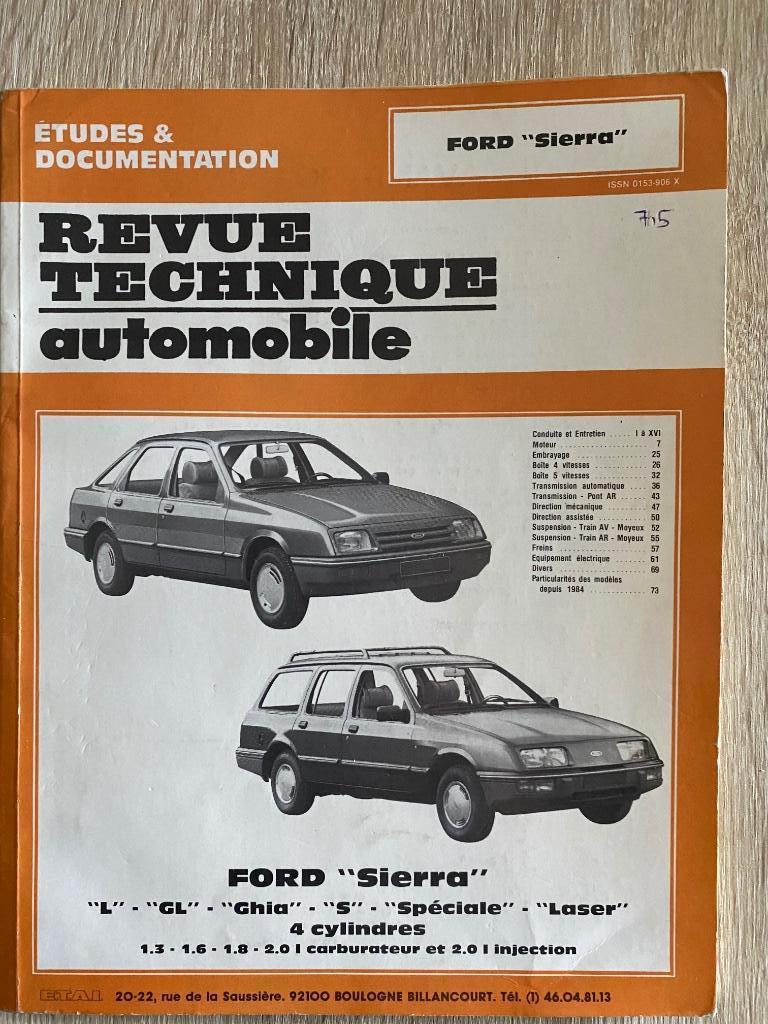 Manuel technique, F. Escort, Polo, Sierra, Envoi