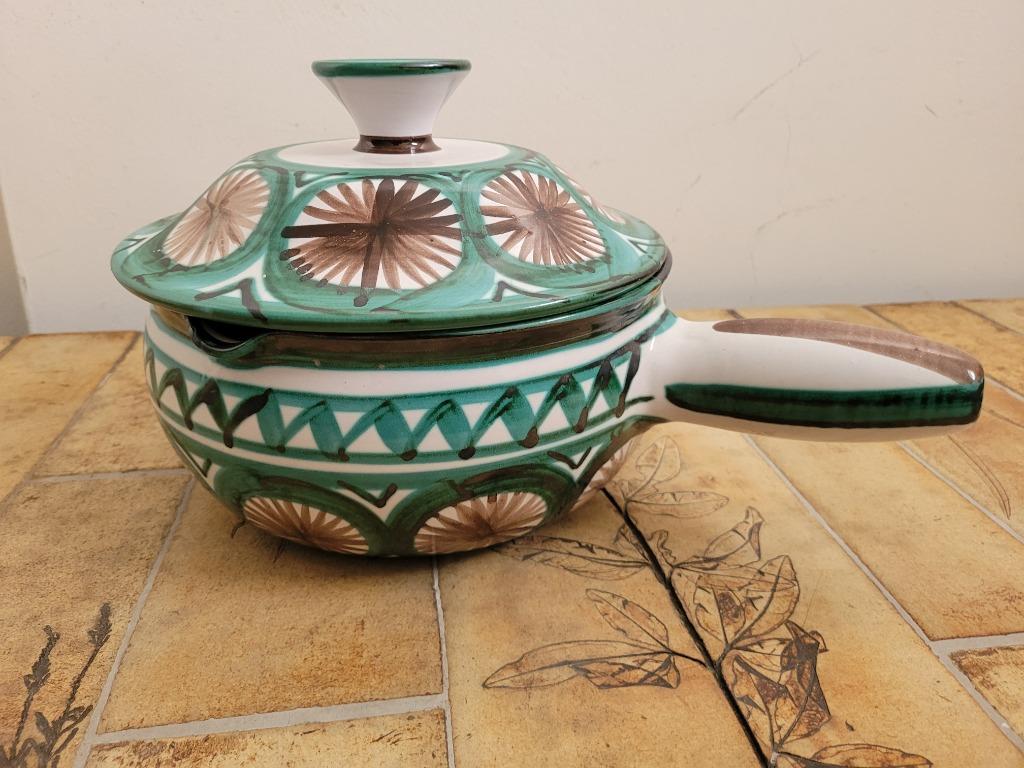 grosse casserole céramique robert picault vallauris vintage, Antiquités & Art, Antiquités | Céramique & Poterie, Enlèvement ou Envoi