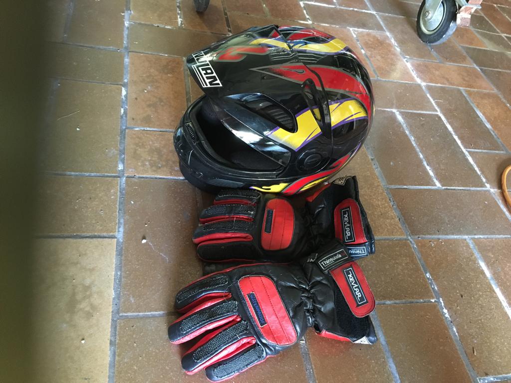 Motorhelm en handschoenen, Ophalen, M, Nolan, Tweedehands