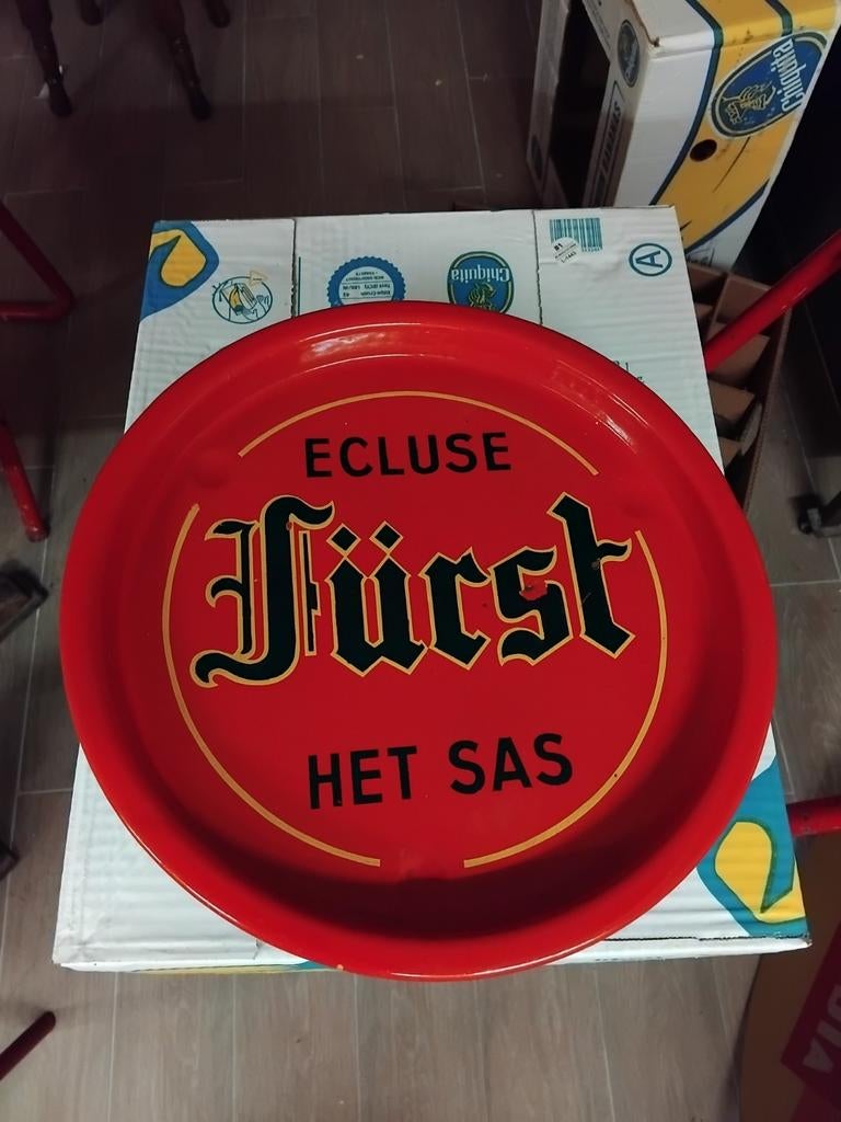 Furst het sas ecluse emaille plateau, Ophalen of Verzenden