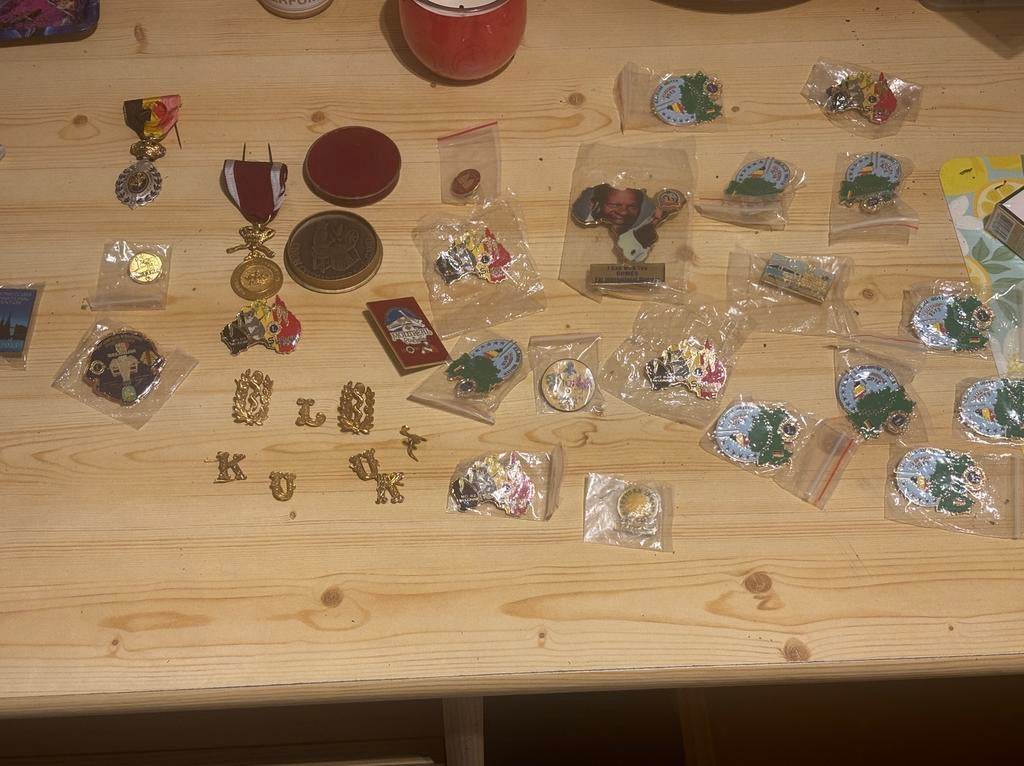 Collectie medailles Lions pins + K.u.K. insignes, Enlèvement ou Envoi