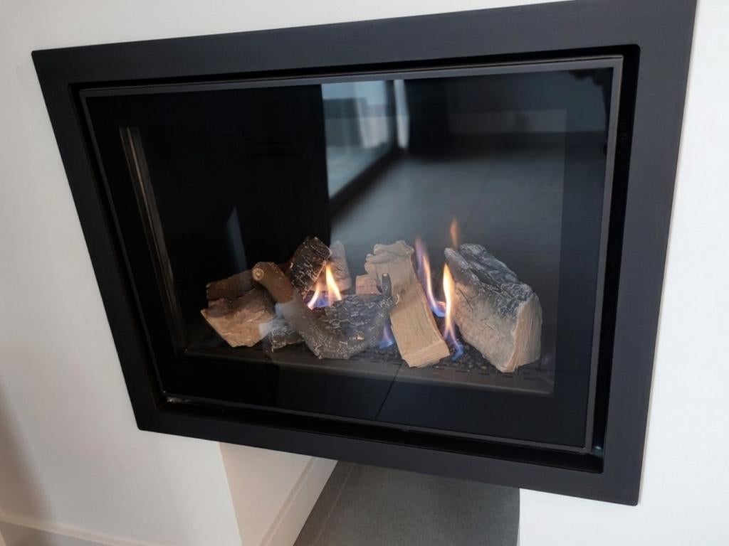 Sfeerhaard Carino 67 AG - ATM Jidé inbouw, Huis en Inrichting, Haarden, Zo goed als nieuw, Gashaard, Ophalen