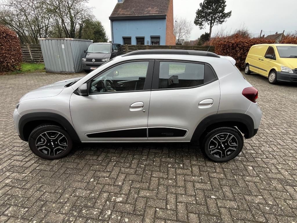 dacia spring elektrisch, Auto's, Automaat, Zwart, 33 kW, Parkeersensor
