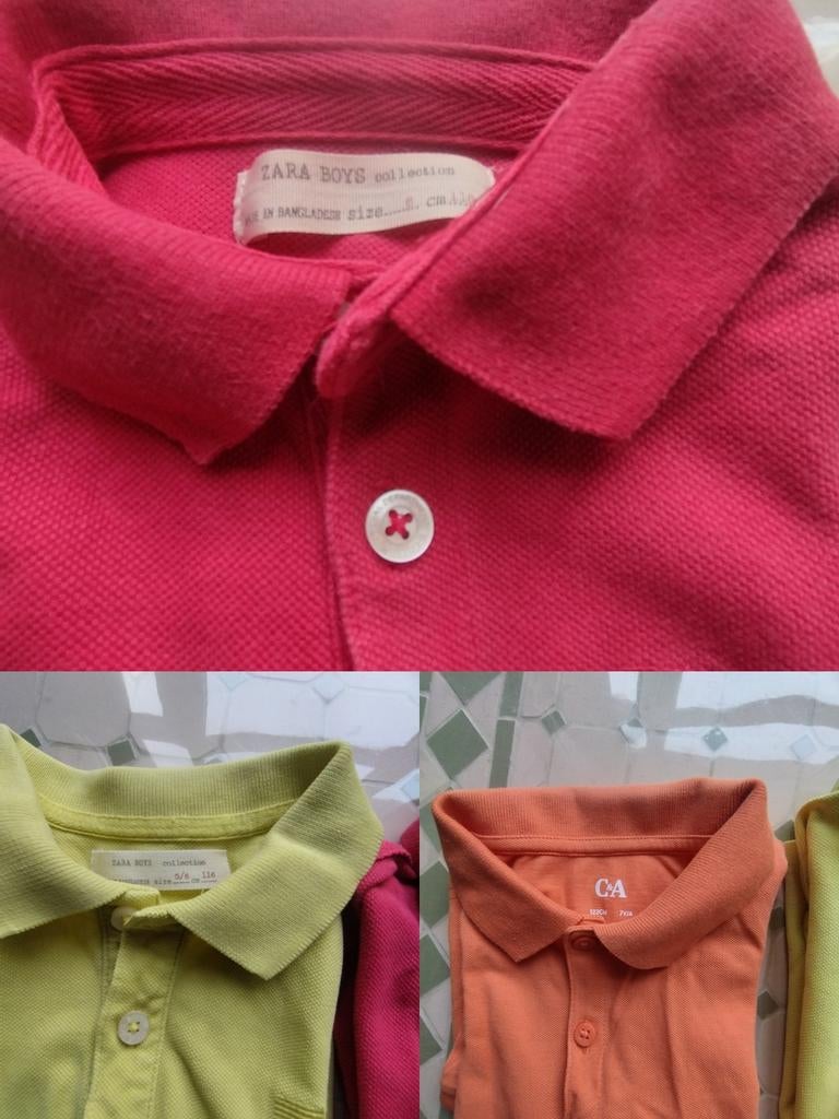 Set van 3 poloshirts voor jongens (maat 5-7 jaar/116-122 cm), Kinderen en Baby's, Babykleding | Maat 86, Ophalen, Jongetje