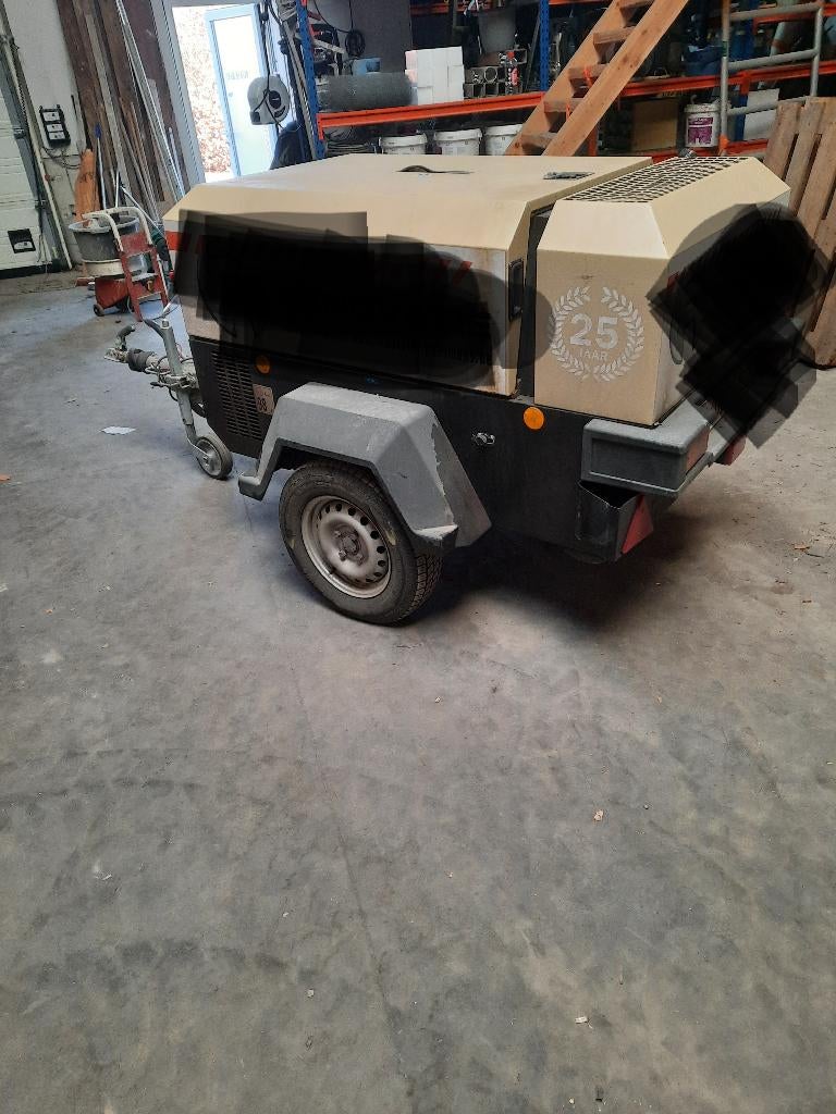 Ingersoll mobiele compressor te koop, Ophalen, Gebruikt, 6 tot 10 bar