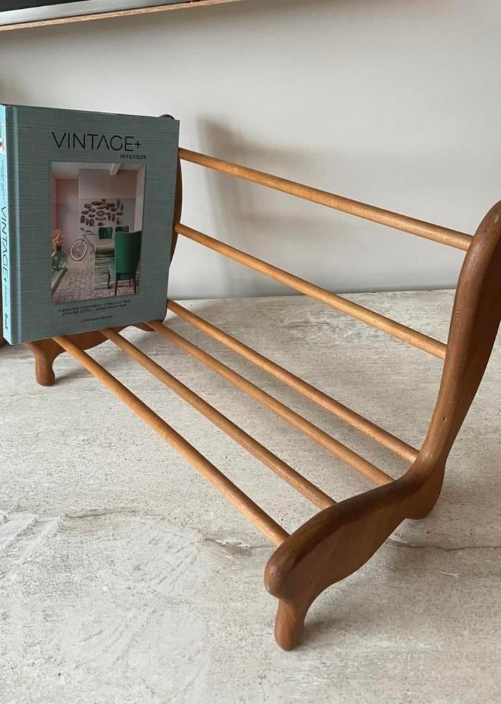 Vintage mid century boekensteun Carl Auböck, Ophalen, Zo goed als nieuw