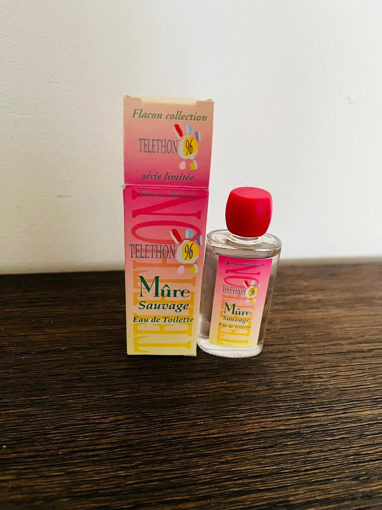 Mini-parfum vintage Téléthon 96 Mûre Sauvage, Enlèvement ou Envoi, Comme neuf