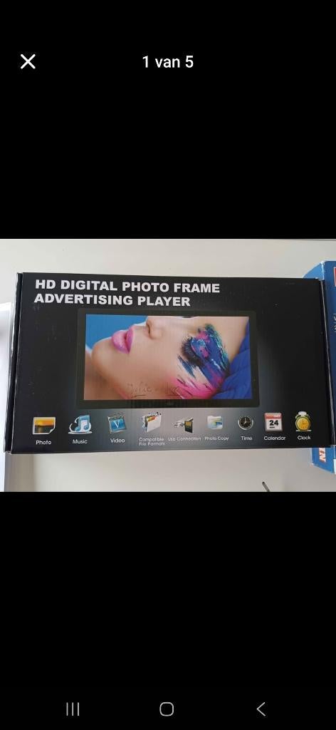 Digitaal fotokader nieuw, Ophalen, Nieuw, 8 tot 12 inch, Afstandsbediening