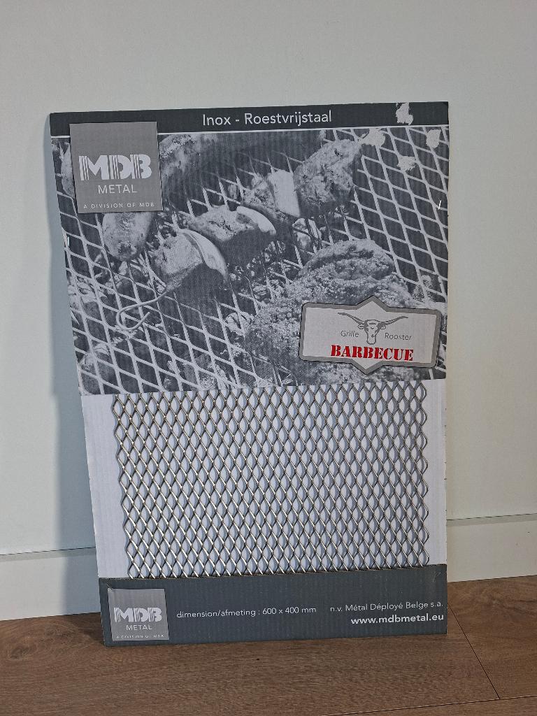 Nieuw RVS Barbecue Rooster - MDB Metal (600 x 400 mm), Tuin en Terras, Ophalen of Verzenden, Nieuw, MDB