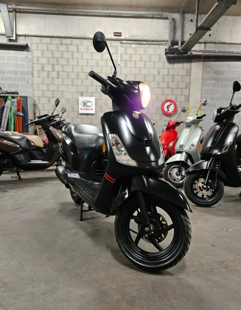 Sym Fiddle II Sport noir mat 50cc Classe B 2019 - 13 415 km, Enlèvement ou Envoi, Comme neuf, Classe B (45 km/h), 50 cm³