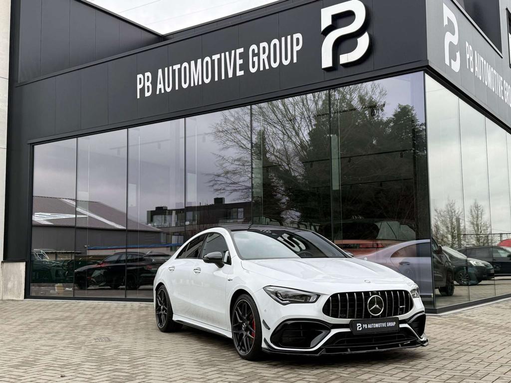 Mercedes-Benz CLA 45 AMG S 4matic+Aero pakket-Burmester-Pano, Automaat, CLA, Adaptive Cruise Control, Gebruikt