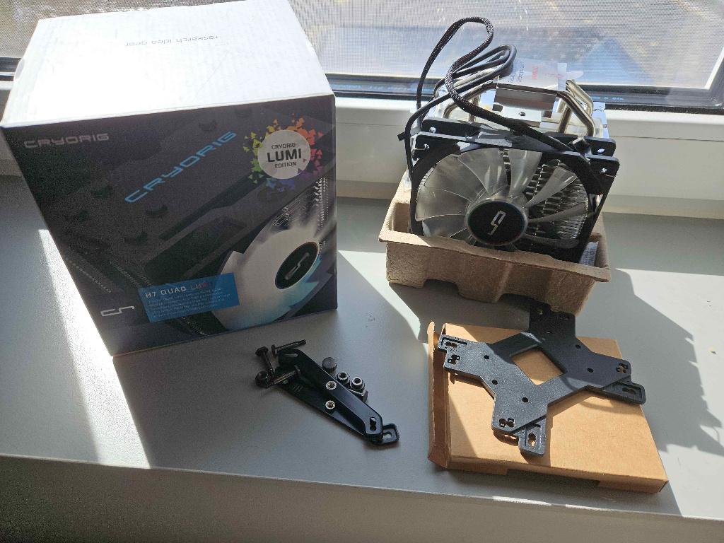 Cryorig H7 Lumi CPU Cooler, Computers en Software, Computerkoelers, Ophalen of Verzenden, Gebruikt, Luchtkoeling