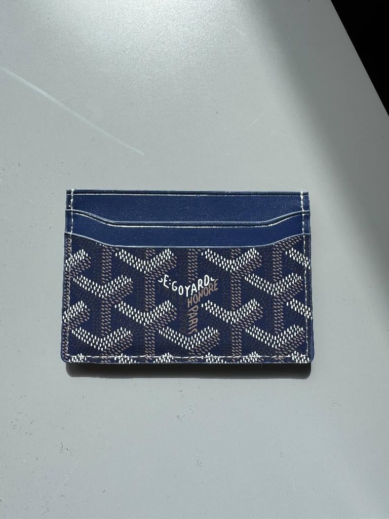 Goyard Pasjeshouder Blauw - BEX020171, Overige merken, Blauw, Ophalen of Verzenden, Zo goed als nieuw