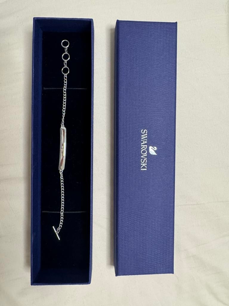 Bracelet Swarovski cristaux argenté réglable, Enlèvement ou Envoi, Neuf, Bijou ou Montre