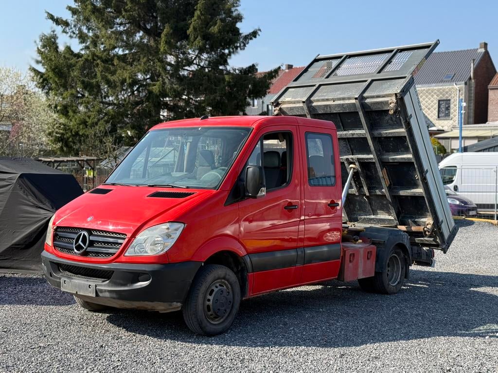 Mercedes Sprinter 518 CDI Tribenne 3.0L V6, Autos, Camionnettes & Utilitaires, Rouge, Achat, 7 places, Boîte manuelle