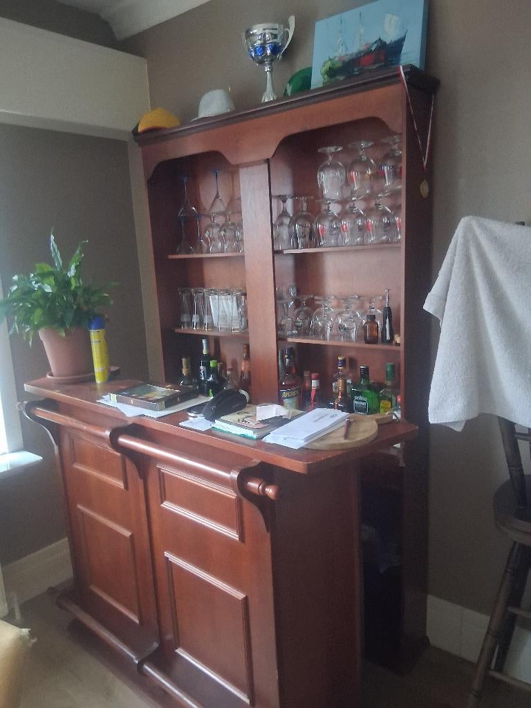 Bar, Huis en Inrichting, Barren, Ophalen, Gebruikt, Inclusief barstoelen