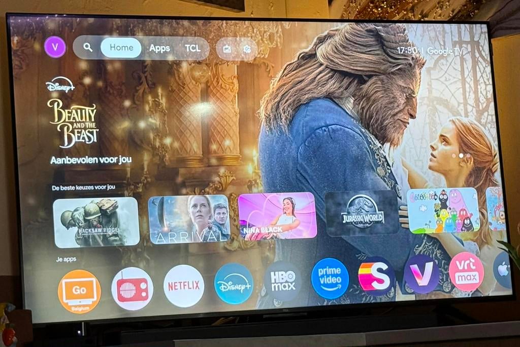 55 inch TCL QLED 4K TV, Ophalen, Zo goed als nieuw, QLED