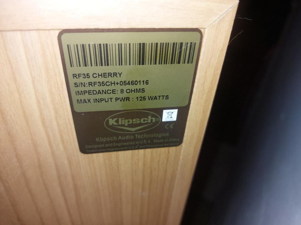 Klipsch speakers RF35 en RF15, Autres marques, Enlèvement, Utilisé, Haut-parleurs Frontaux, Arrière ou Stéréo