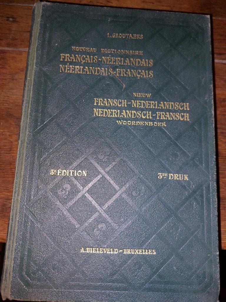 nouveaux dicionaire, L Grootaers, begin 1900, Enlèvement ou Envoi