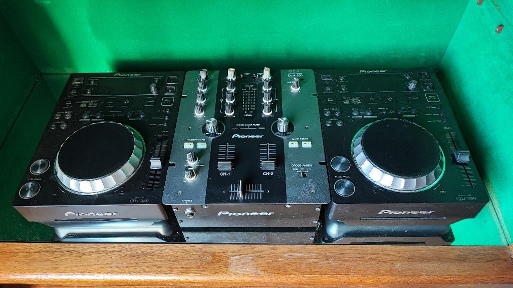 Pioneer CDJ350 (2x) + Pioneer DJM250, Musique & Instruments, Enlèvement, Utilisé, DJ-Set, Pioneer