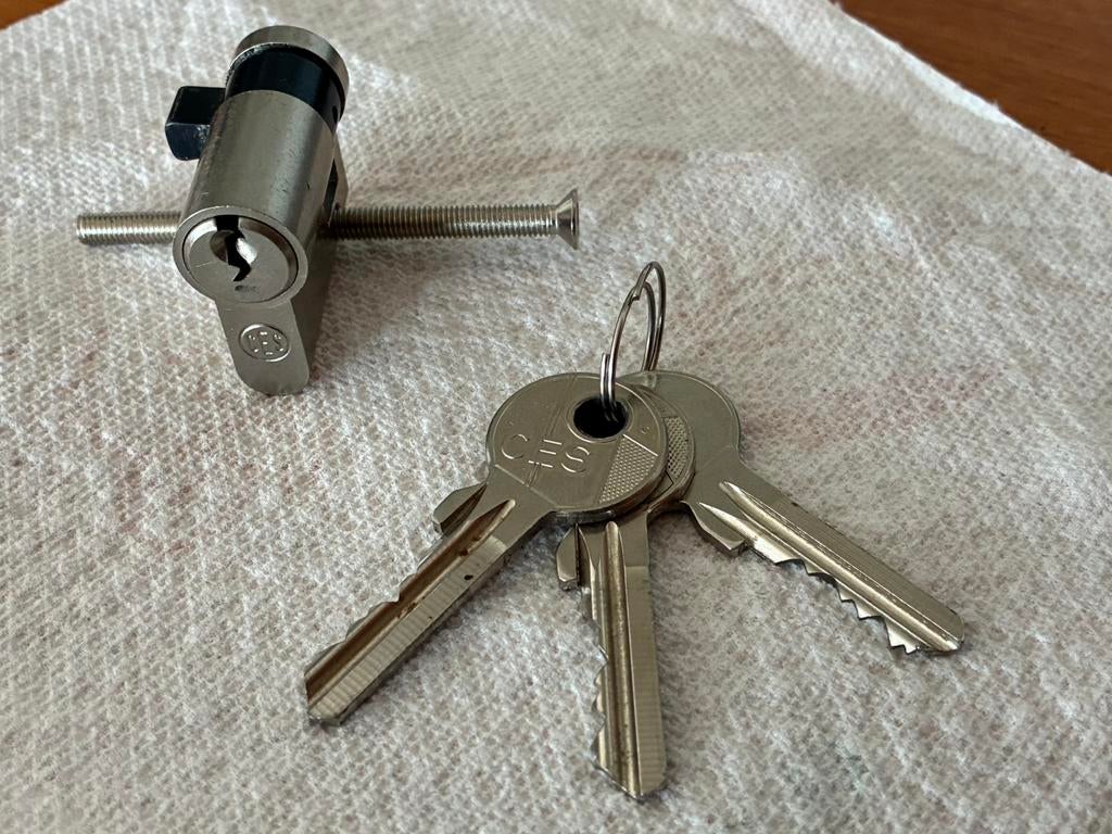 Serrure à cylindre, Bricolage & Construction, Serrurerie de bâtiment & Dispositif de fermeture, Enlèvement ou Envoi, Comme neuf